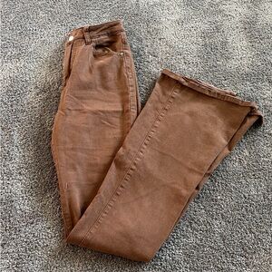 SHEIN Brown Straight Leg Women's Jeans